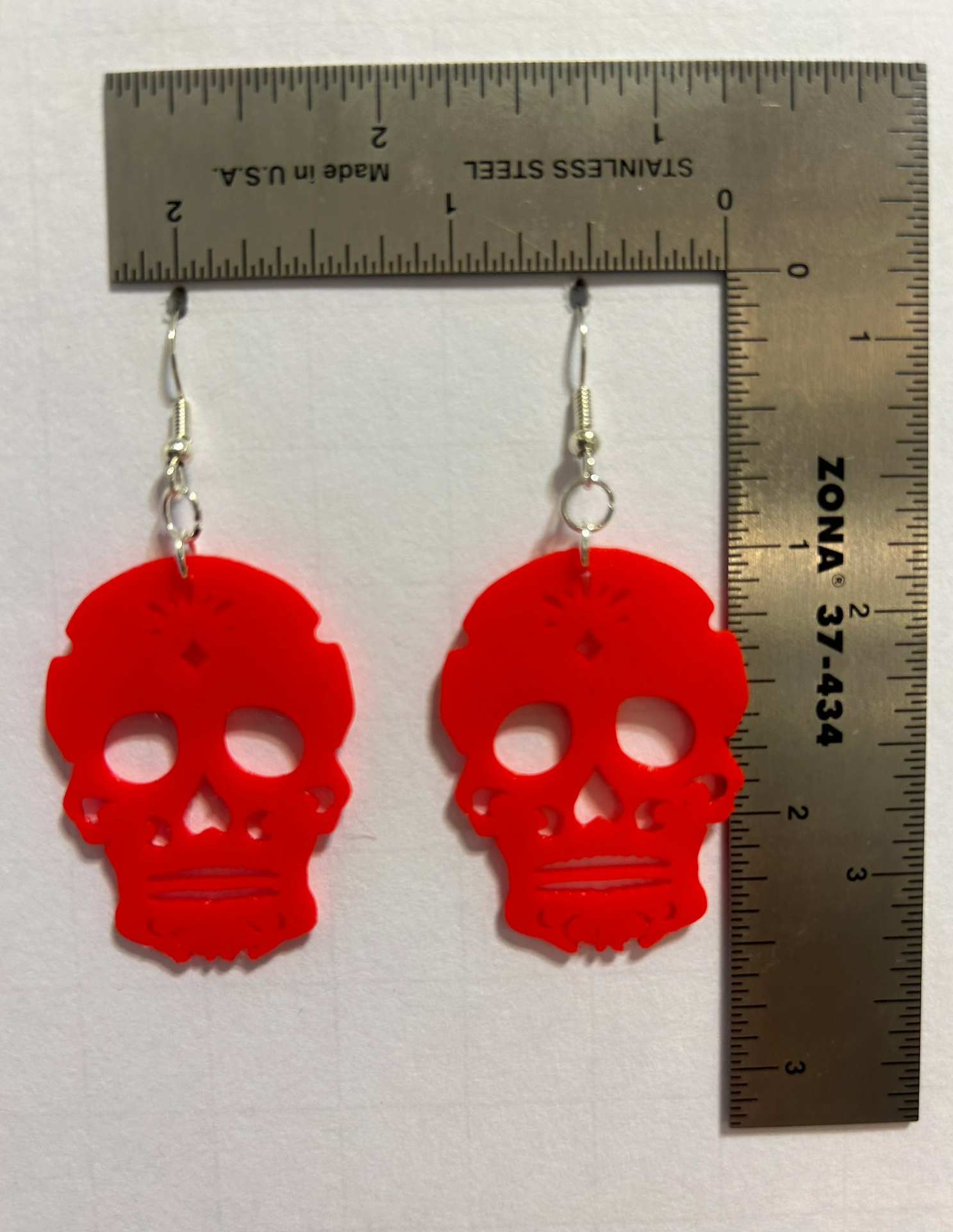 Sugar Skull Earrings – Cinco de Mayo Festival Jewelry - Image 2