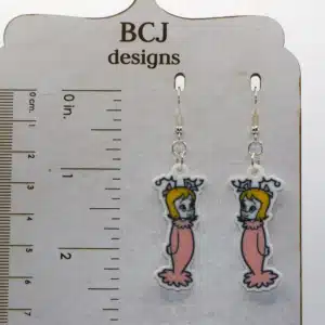 cindy lou who earrings inspired by Whoville holiday character