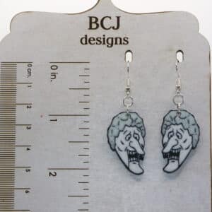 snow miser earrings inspired by The Year Without a Santa Claus