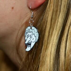 snow miser earrings inspired by The Year Without a Santa Claus
