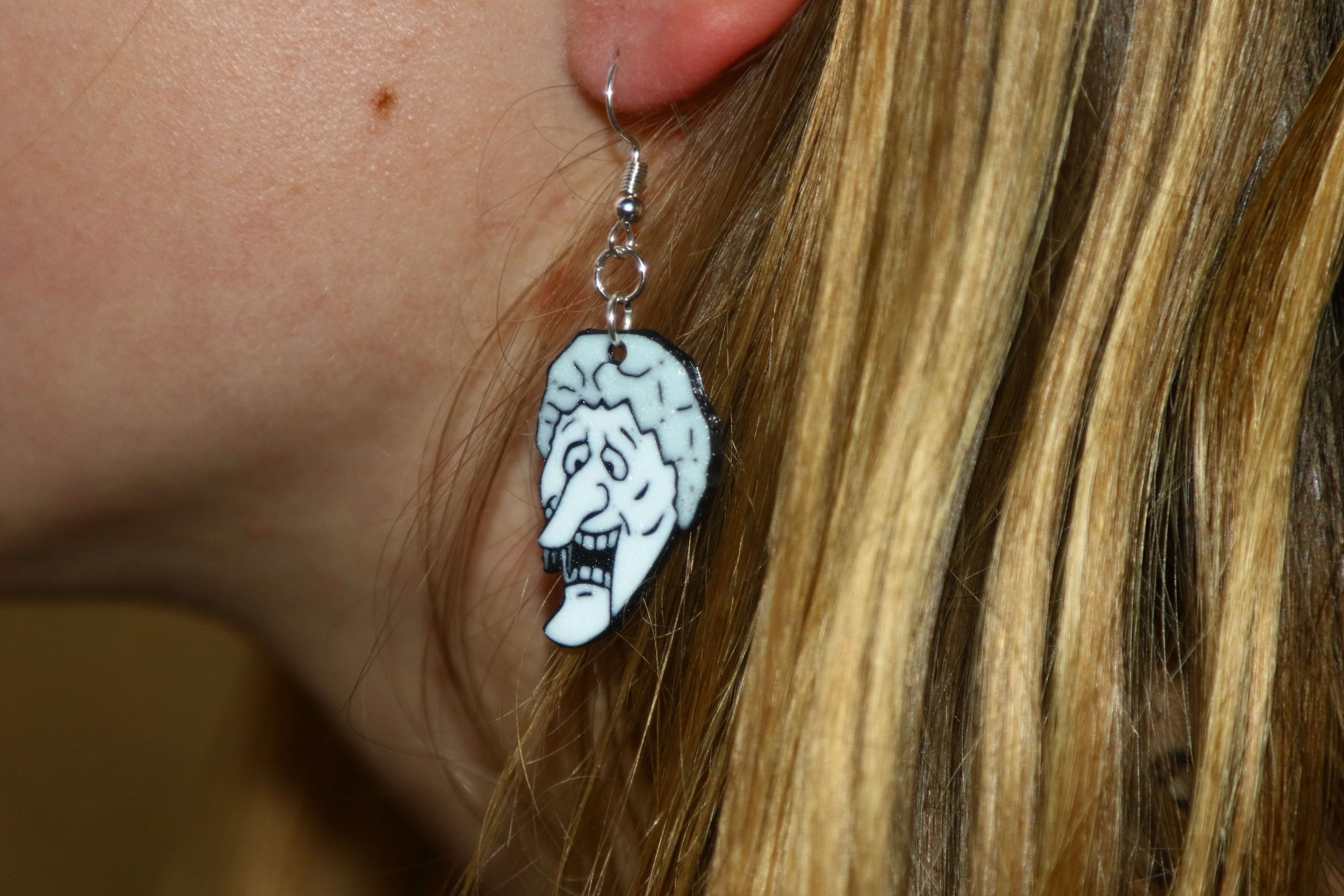 snow miser earrings inspired by The Year Without a Santa Claus