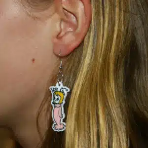 cindy lou who earrings inspired by Whoville holiday character