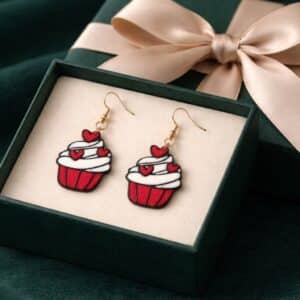 Valentine Cupcake Earrings – Sweet Festive Jewelry (2)