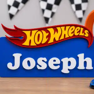 Personalized Racing Name Sign - Custom Bedroom Decor